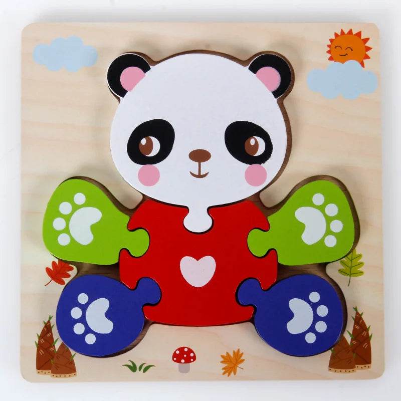 WoodenPuzzle - Puzzle 3D en Bois Montessori - Mirabelle