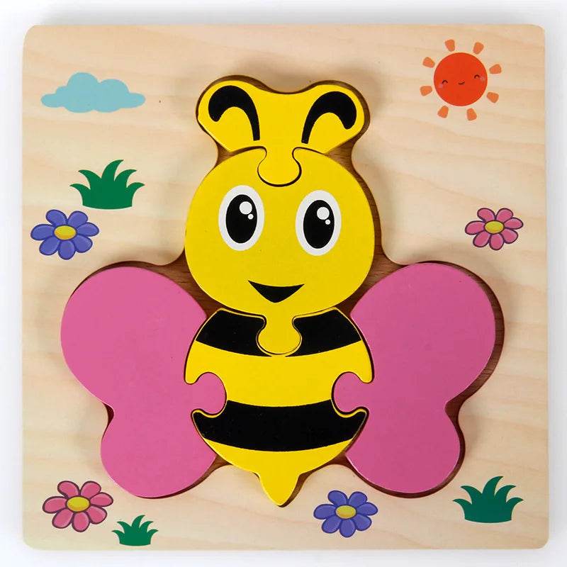 WoodenPuzzle - Puzzle 3D en Bois Montessori - Mirabelle