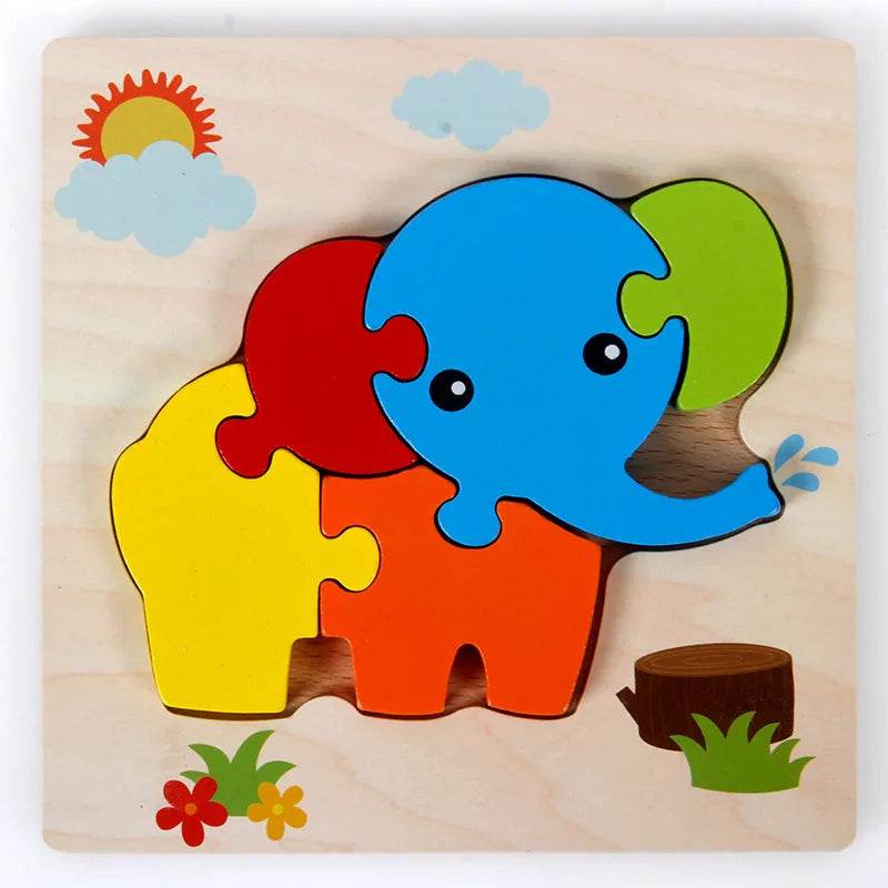 WoodenPuzzle - Puzzle 3D en Bois Montessori - Mirabelle