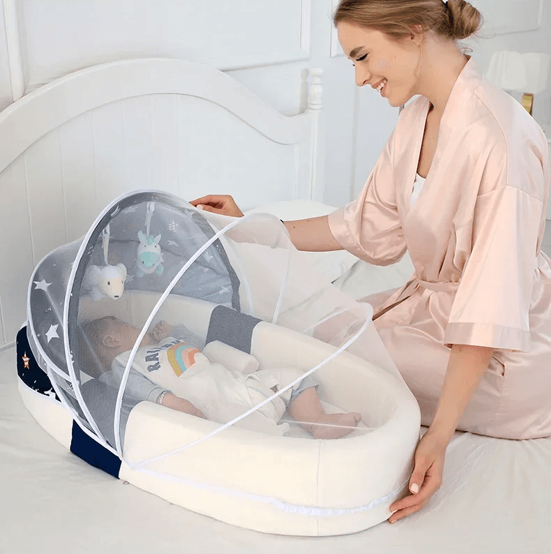 NestEase – Lit Bébé Portatif et Pliable - Mirabelle