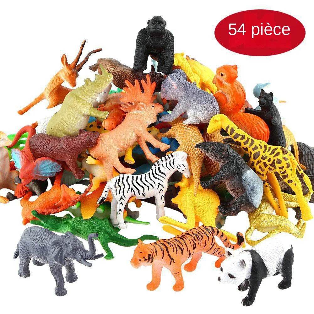 Jungle Safari - Ensemble d’Animaux Sauvages Éducatifs (54 pièces) - Mirabelle