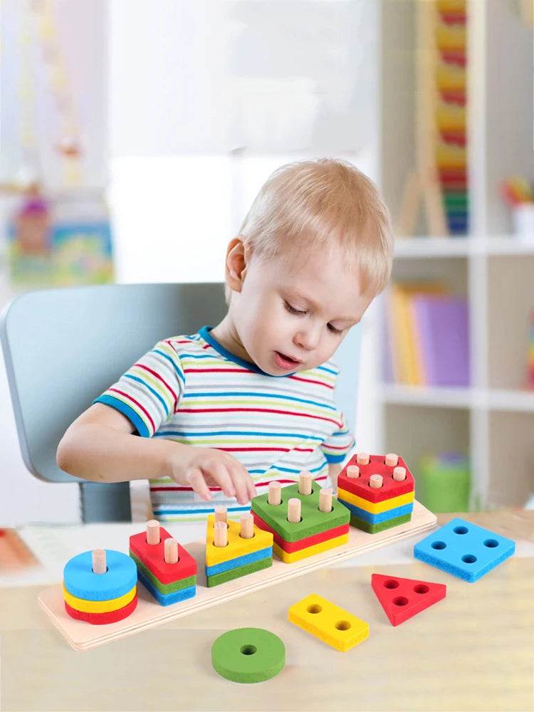 WoodenShapes – Puzzle Géométrique Montessori - Mirabelle