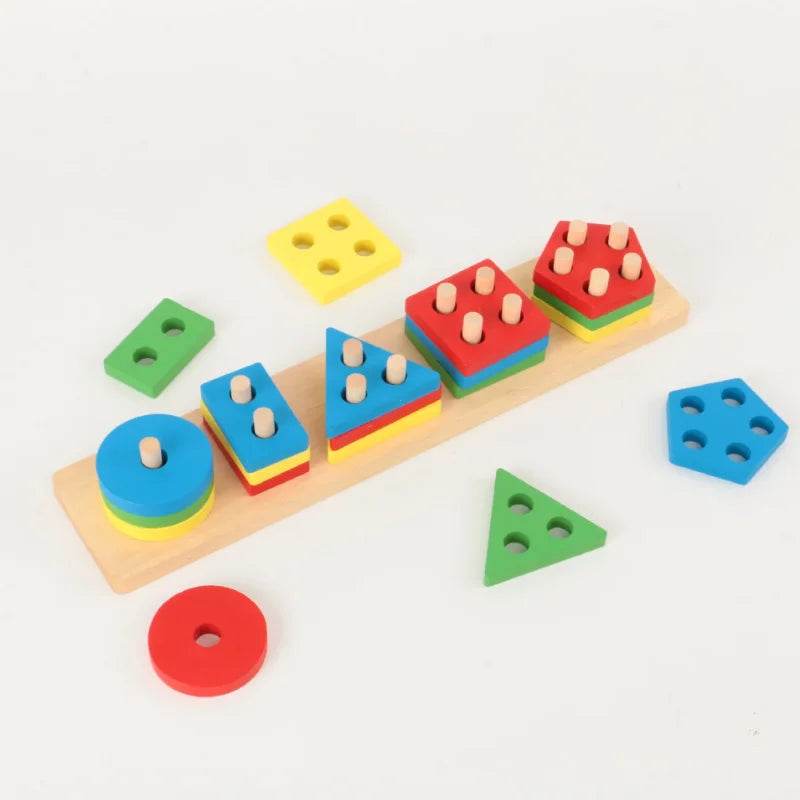 WoodenShapes – Puzzle Géométrique Montessori - Mirabelle