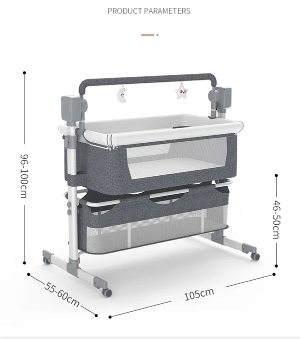 Z - RockNest – Lit Bébé Électrique Berçant - Mirabelle