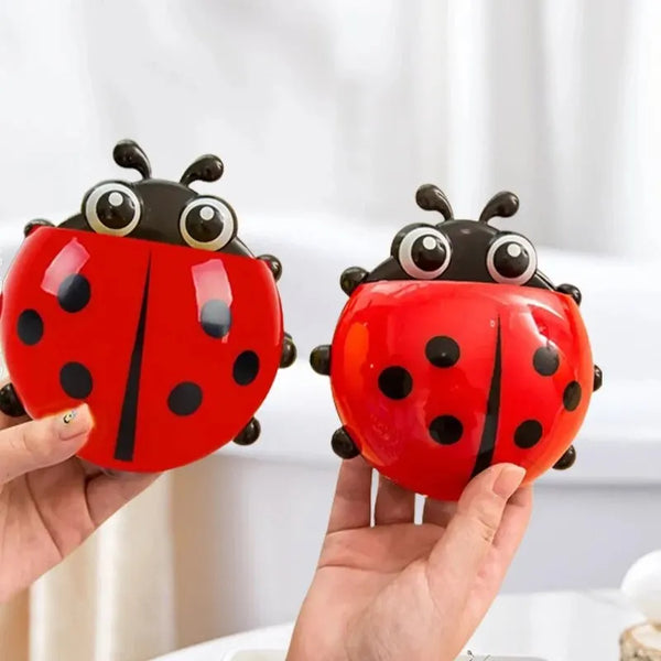 Ladybug Toothbrush Holder – Porte-Brosse Coccinelle Maman